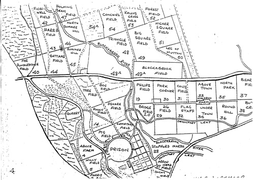 Prison farm field map