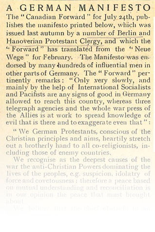 German Manifesto